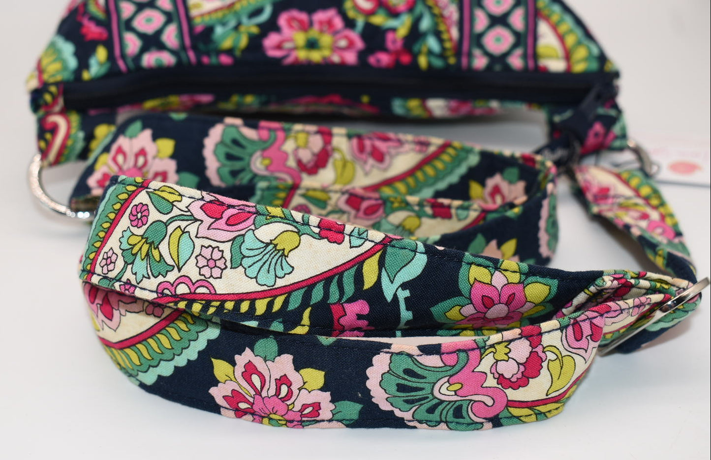 Vera Bradley Hipster Crossbody Bag "Petal Paisley" Pattern