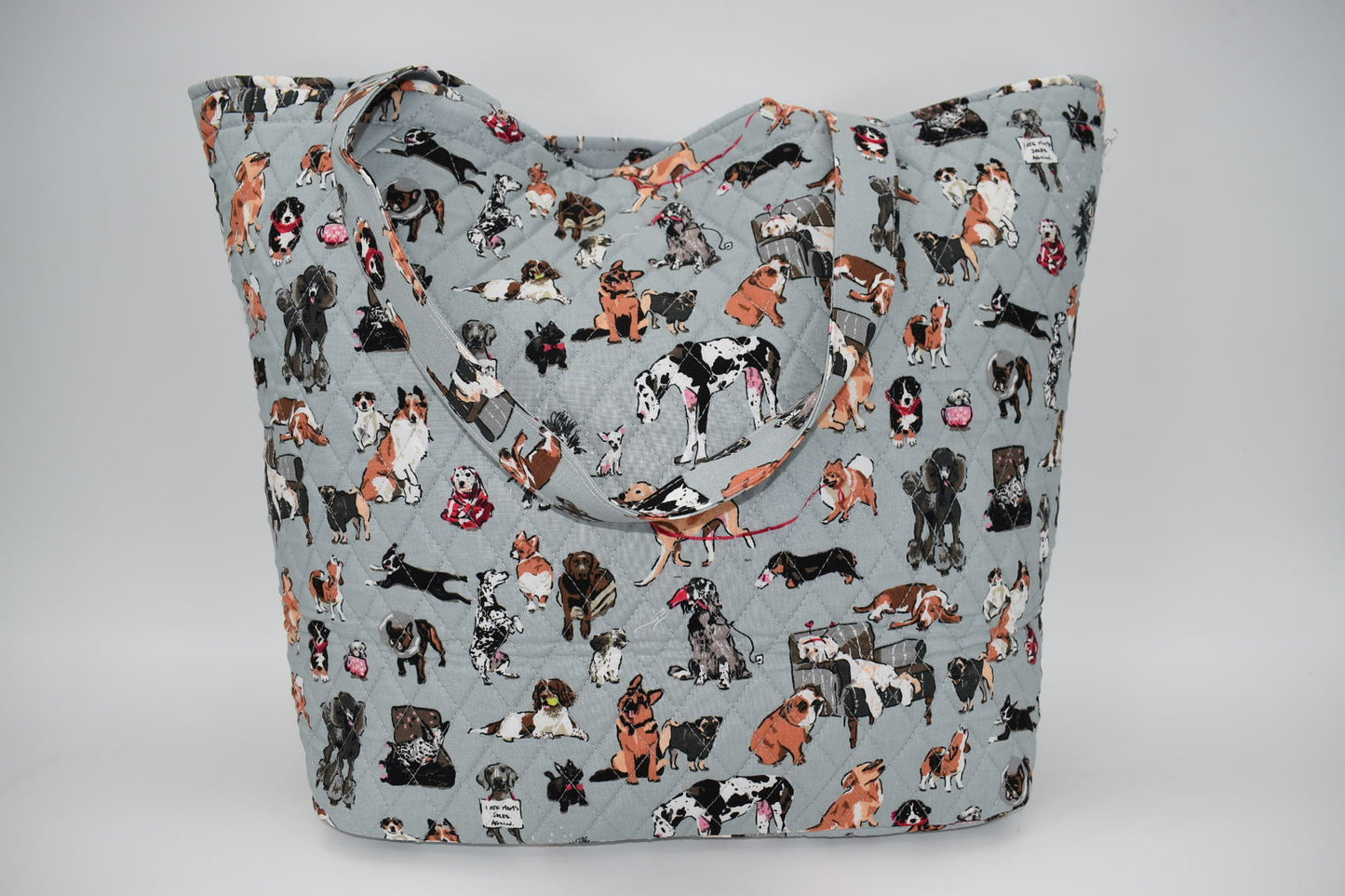 Vera Bradley Grand Tote Bag in "Dog Show" Pattern