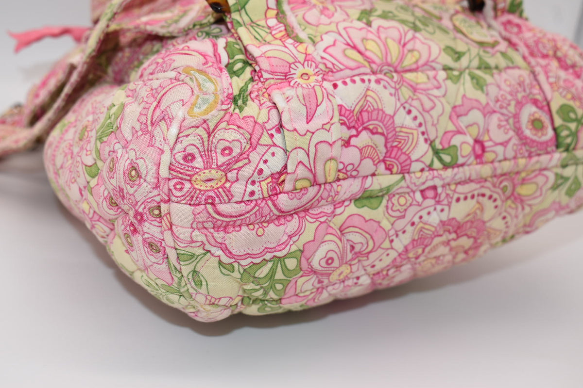 Vera Bradley Small Quilted Cotton Backpack in "Petal Pink" Pattern