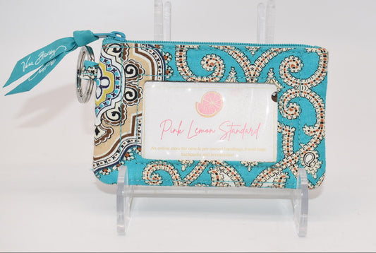 Vera Bradley Zip ID Case in "Totally Turq" Pattern