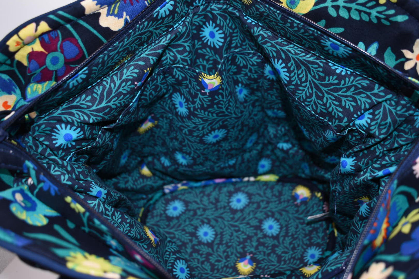 Vera Bradley Glenna Satchel Bag in "Moonlight Garden" Pattern