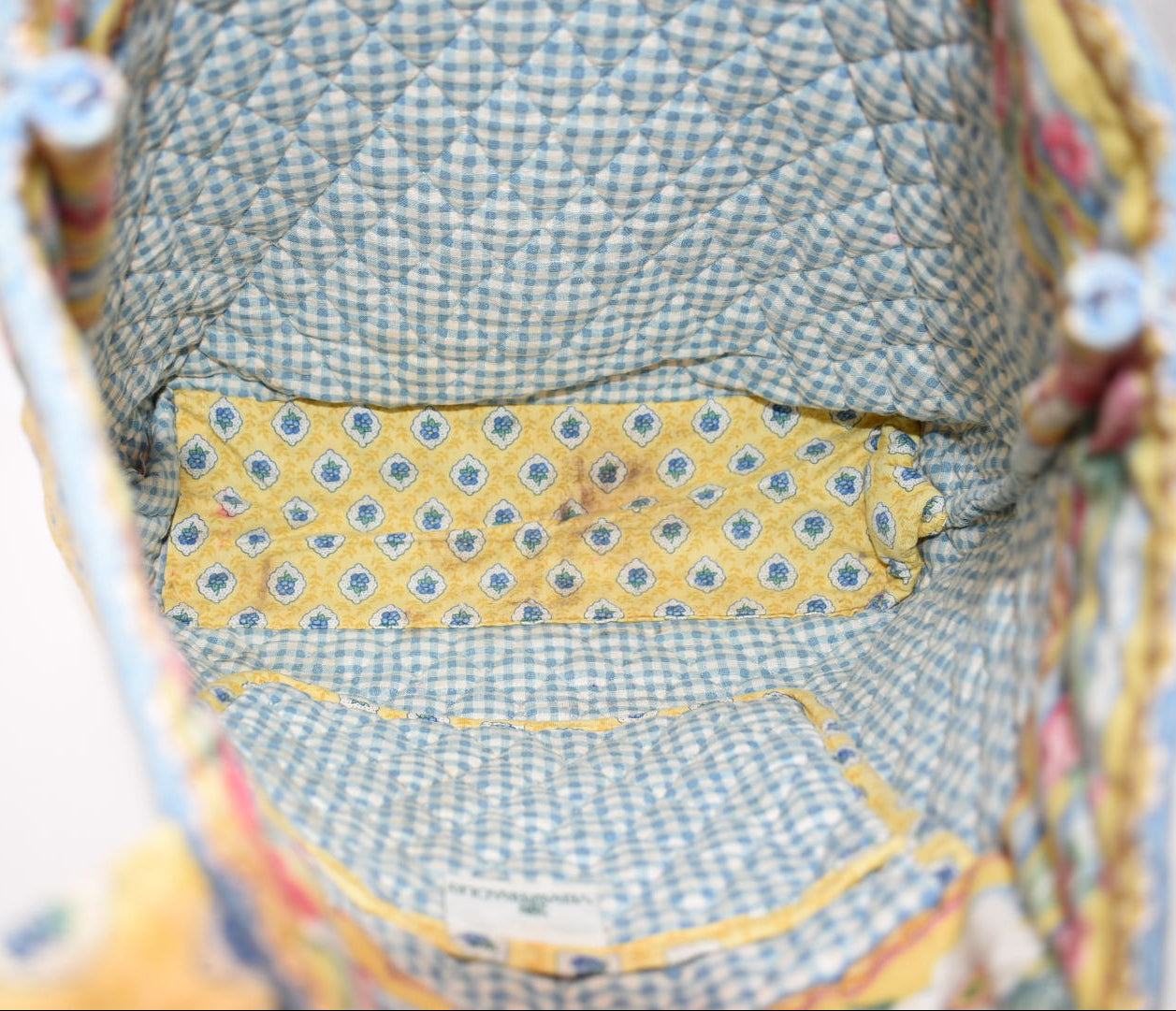 Vera Bradley Quilted Cotton Tote Bag in "Elizabeth" Pattern