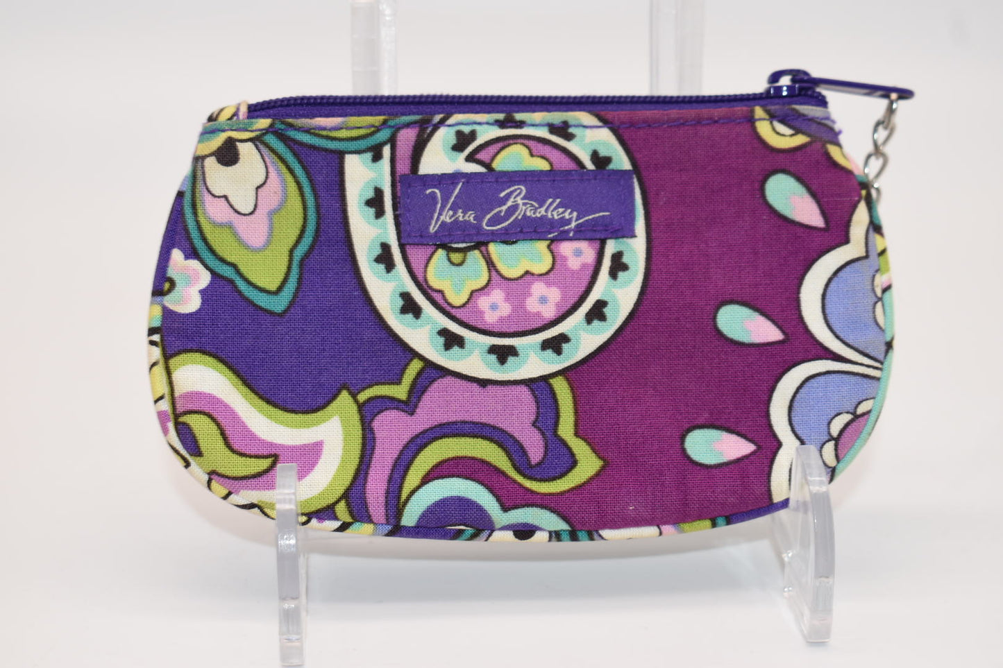 Vera Bradley Clip Zip ID Case in "Heather" Pattern