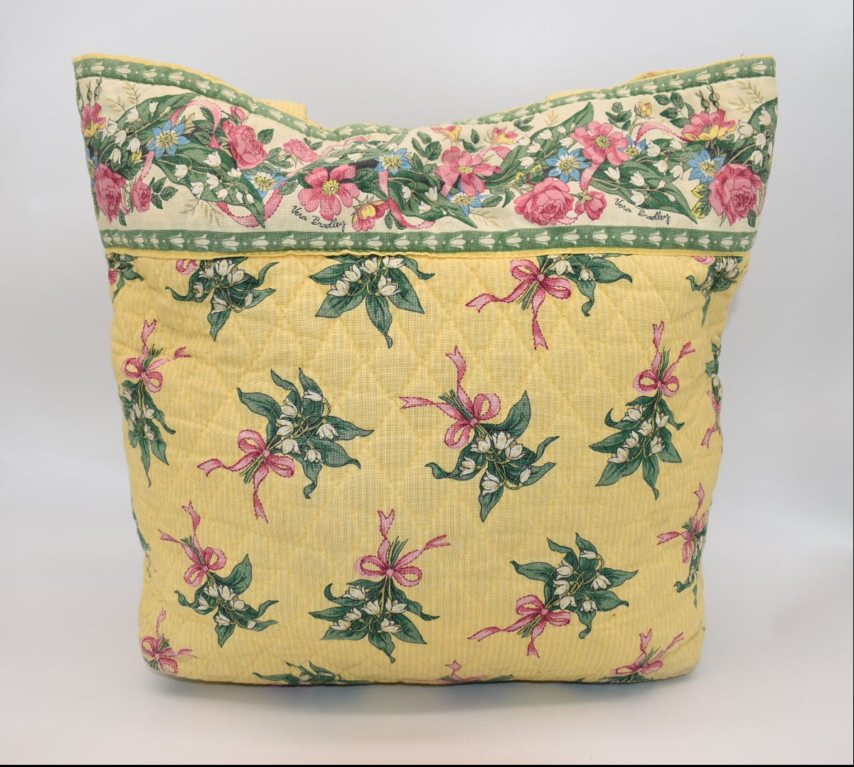 Vera Bradley Quilted Cotton Tote Bag in "New Hope -Yellow" Pattern