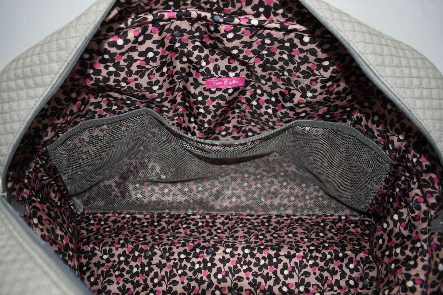 Vera Bradley Iconic Weekender Travel Bag in Charcoal Gray