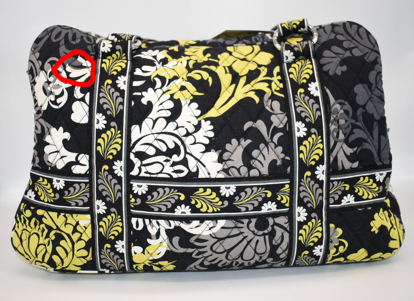 Vera Bradley Squared Away Satchel Bag in "Baroque" Pattern