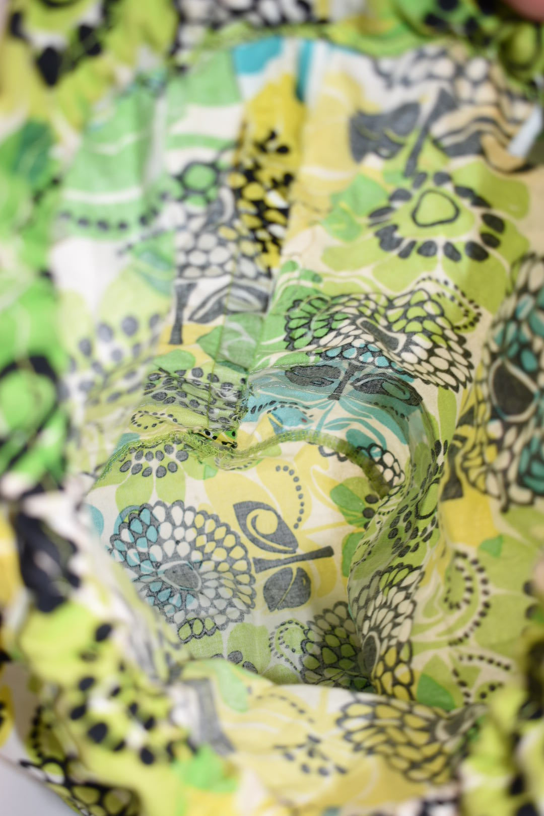 Vera Bradley Ditty Bag in "Limes Up" Pattern