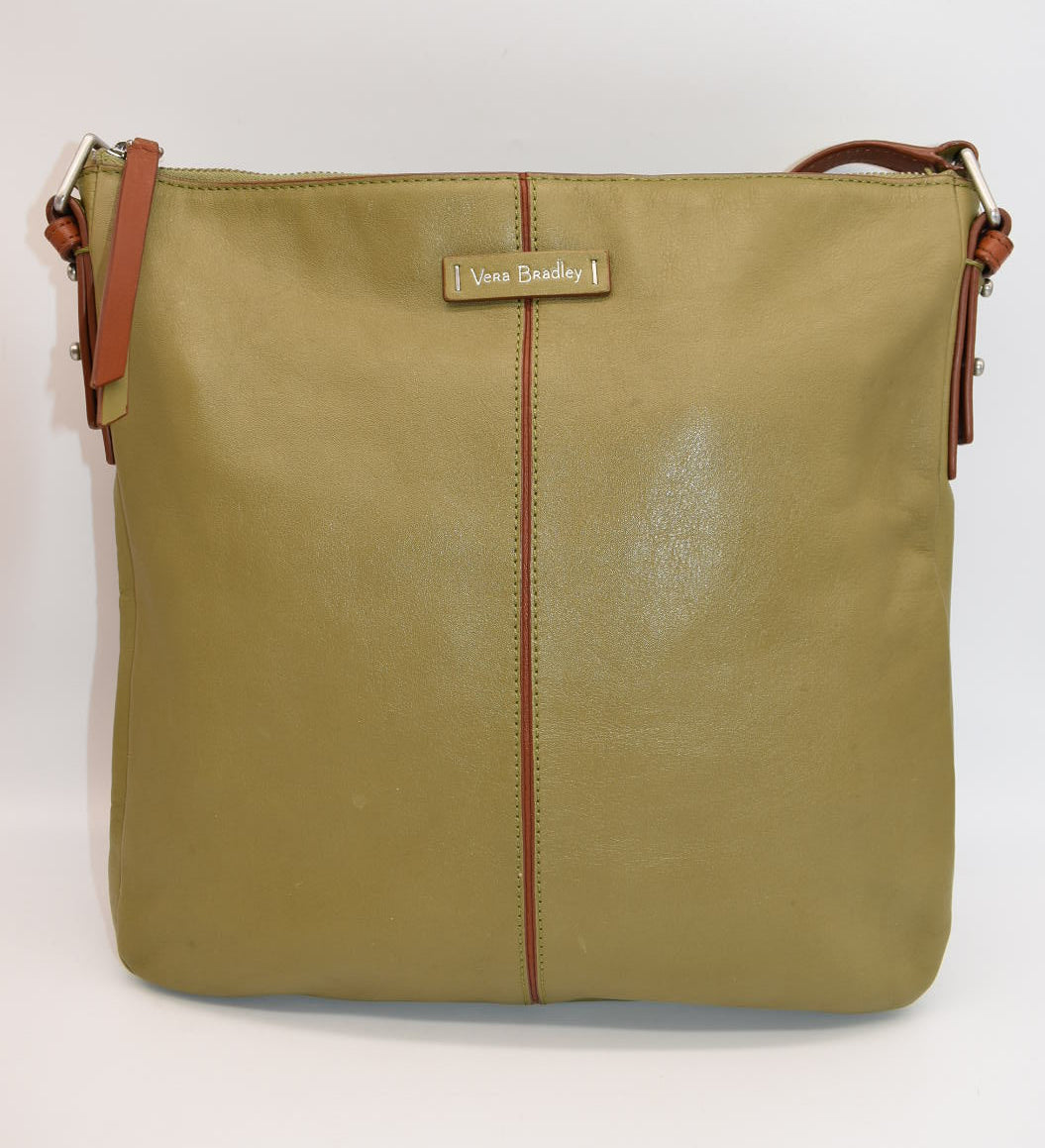 Vera Bradley Gallatin Leather Crossbody Bag in "Bittersweet Chocolate"