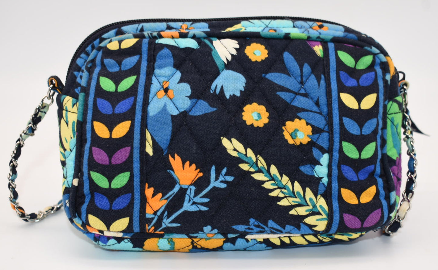 Vera Bradley Mini Chain Bag in "Midnight Blue" Pattern