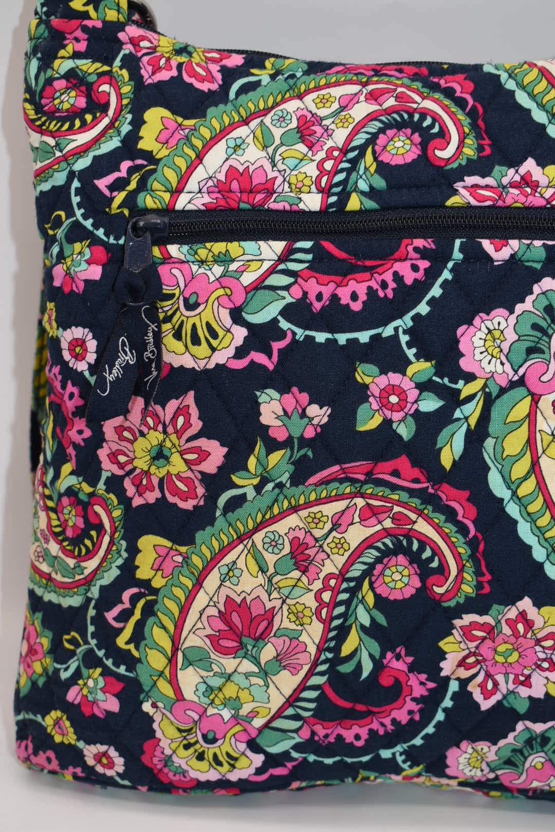 Vera Bradley Hipster Crossbody Bag "Petal Paisley" Pattern
