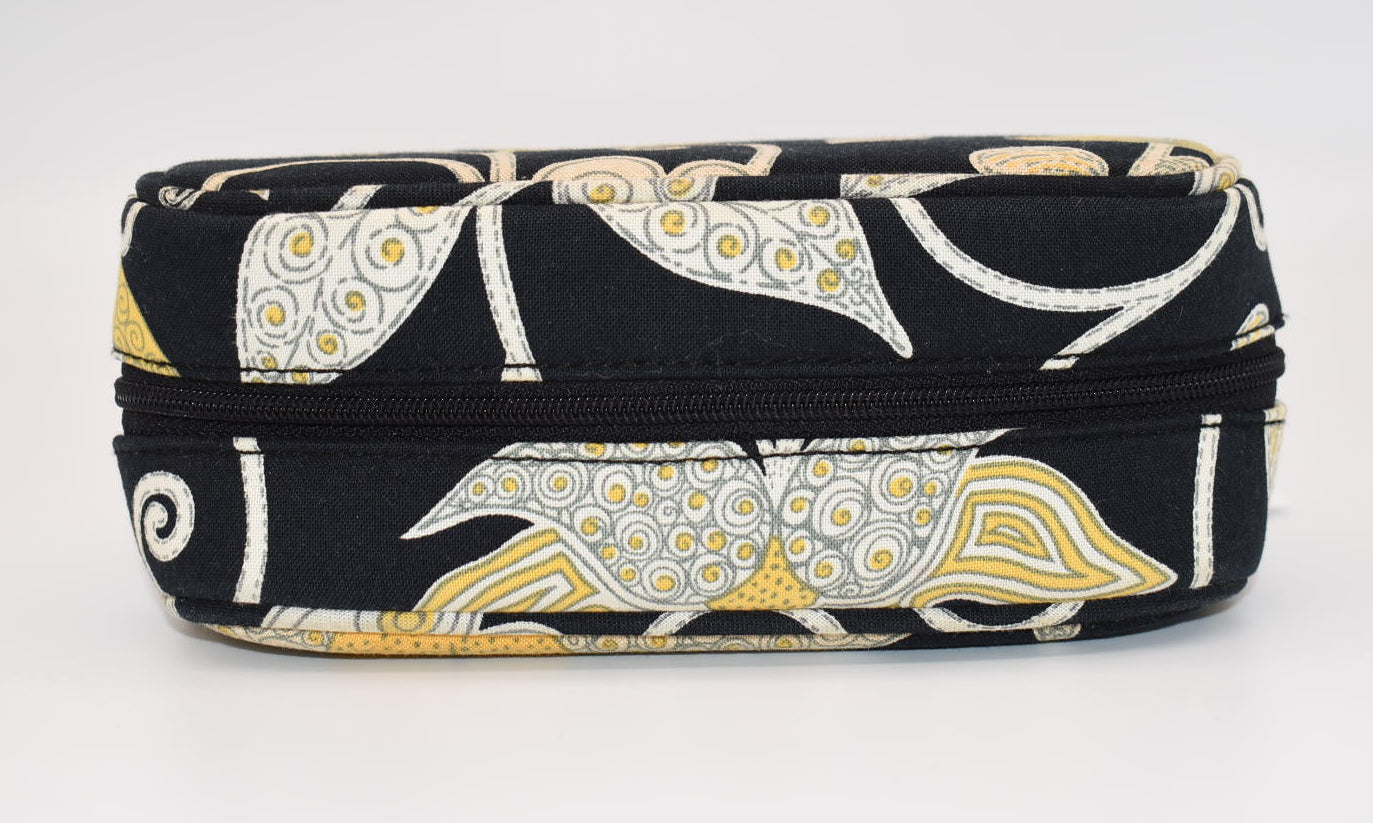 Vera Bradley Cosmetic Brush & Pencil Case in "Yellow Bird" Pattern