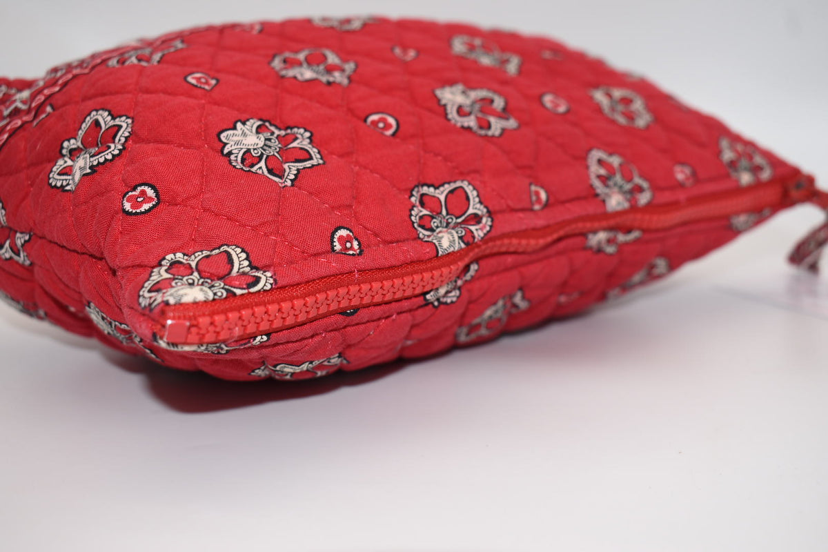 Vera Bradley XL Cosmetic Bag in "Red Bandana" Pattern