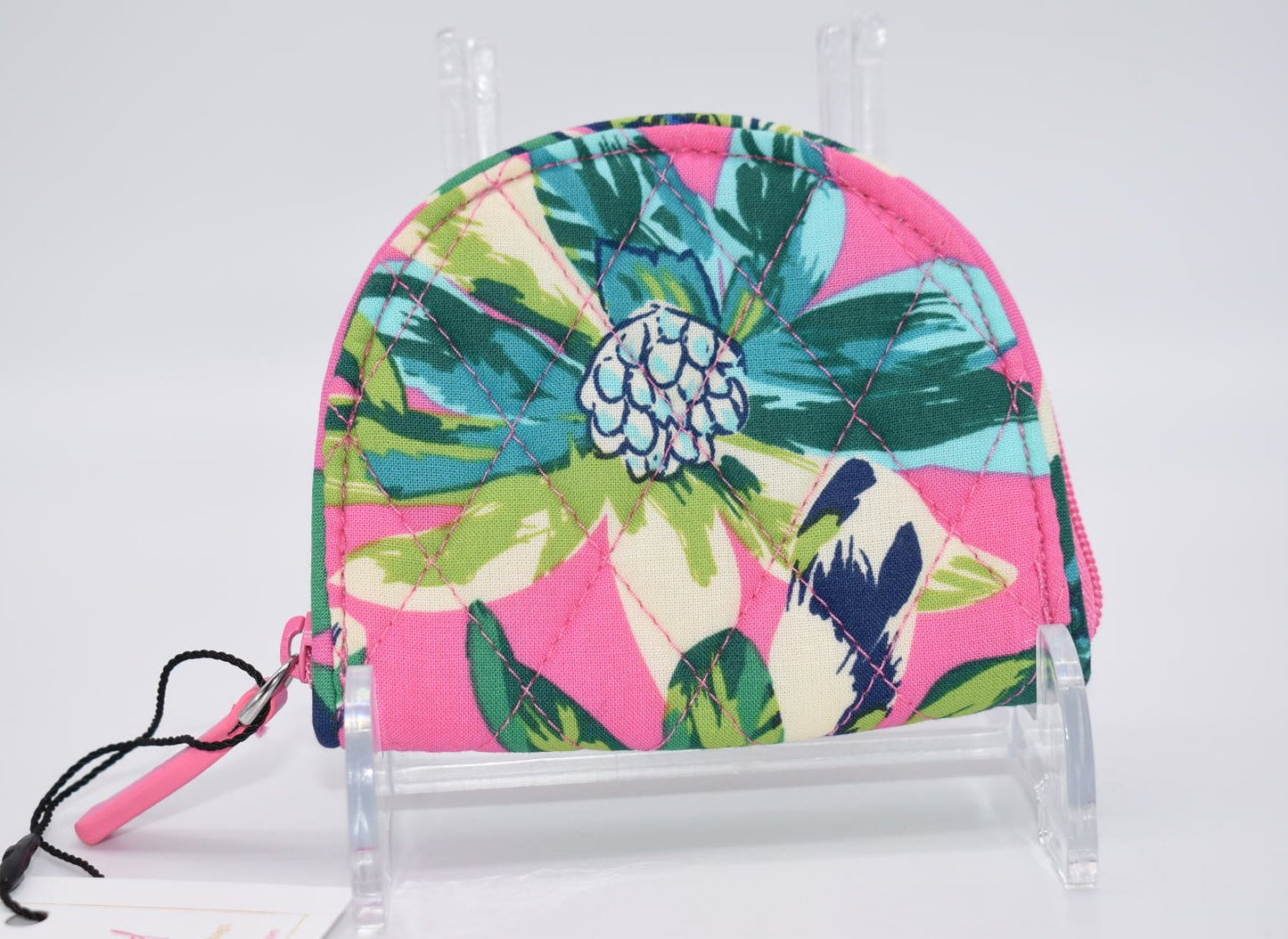 Vera Bradley Zip Coin Purse in "Tropical Paradise" Pattern