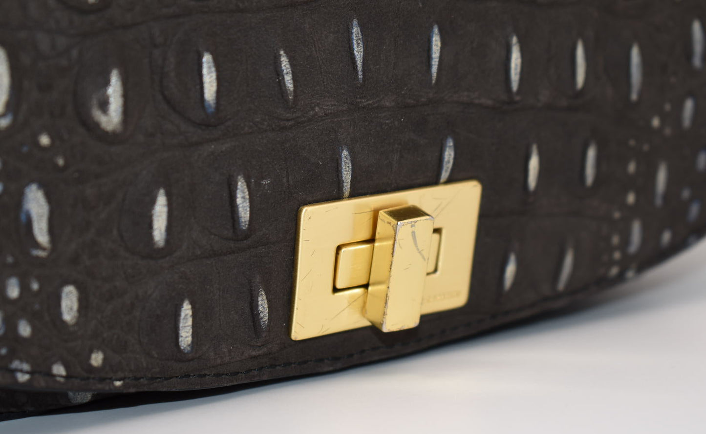 Brahmin Sonny Crossbody Bag in Iron Wilminton Graphite