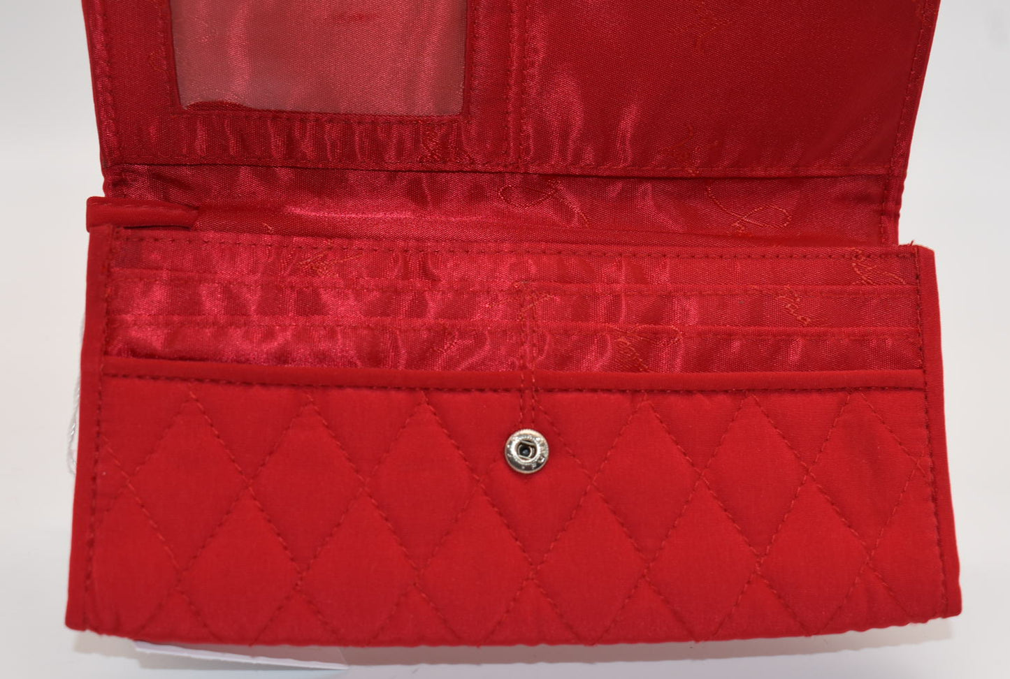 Vera Bradley Microfiber Clutch Wallet in Red