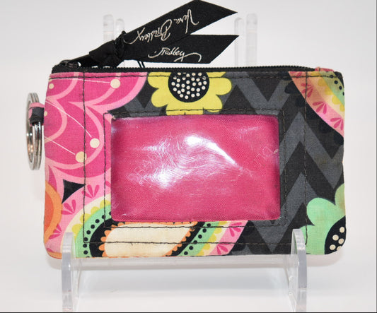 Vera Bradley Zip ID Case in "Ziggy Zinnia" Pattern