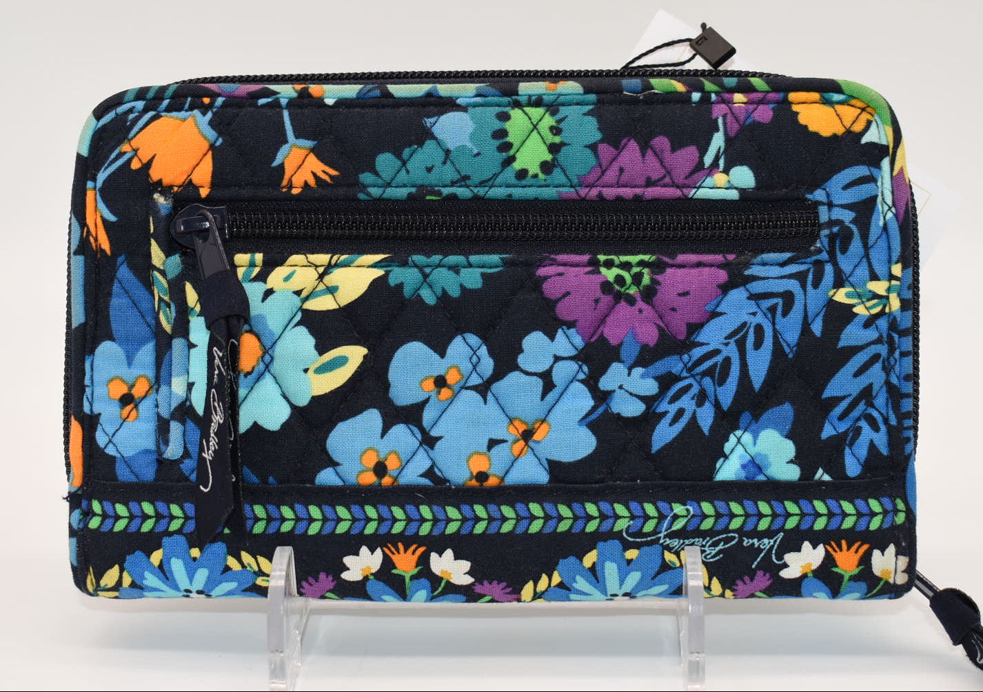 Vera Bradley Turnlock Wallet in "Midnight Blues" Pattern