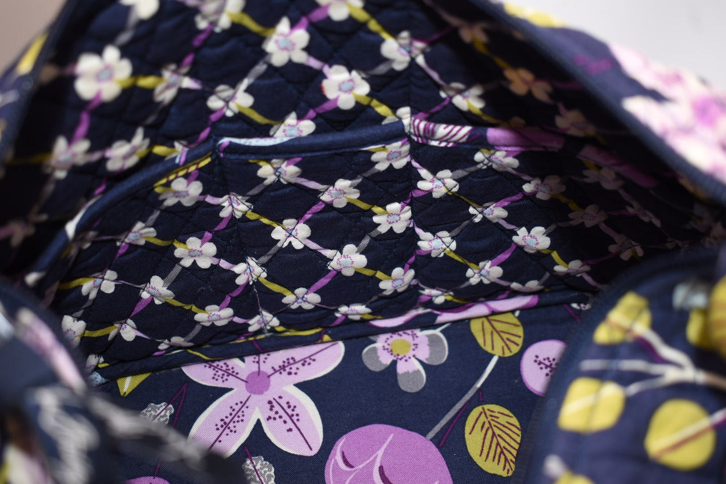 Vera Bradley On-the-Go Shoulder Bag in "Floral Nightingale" Pattern