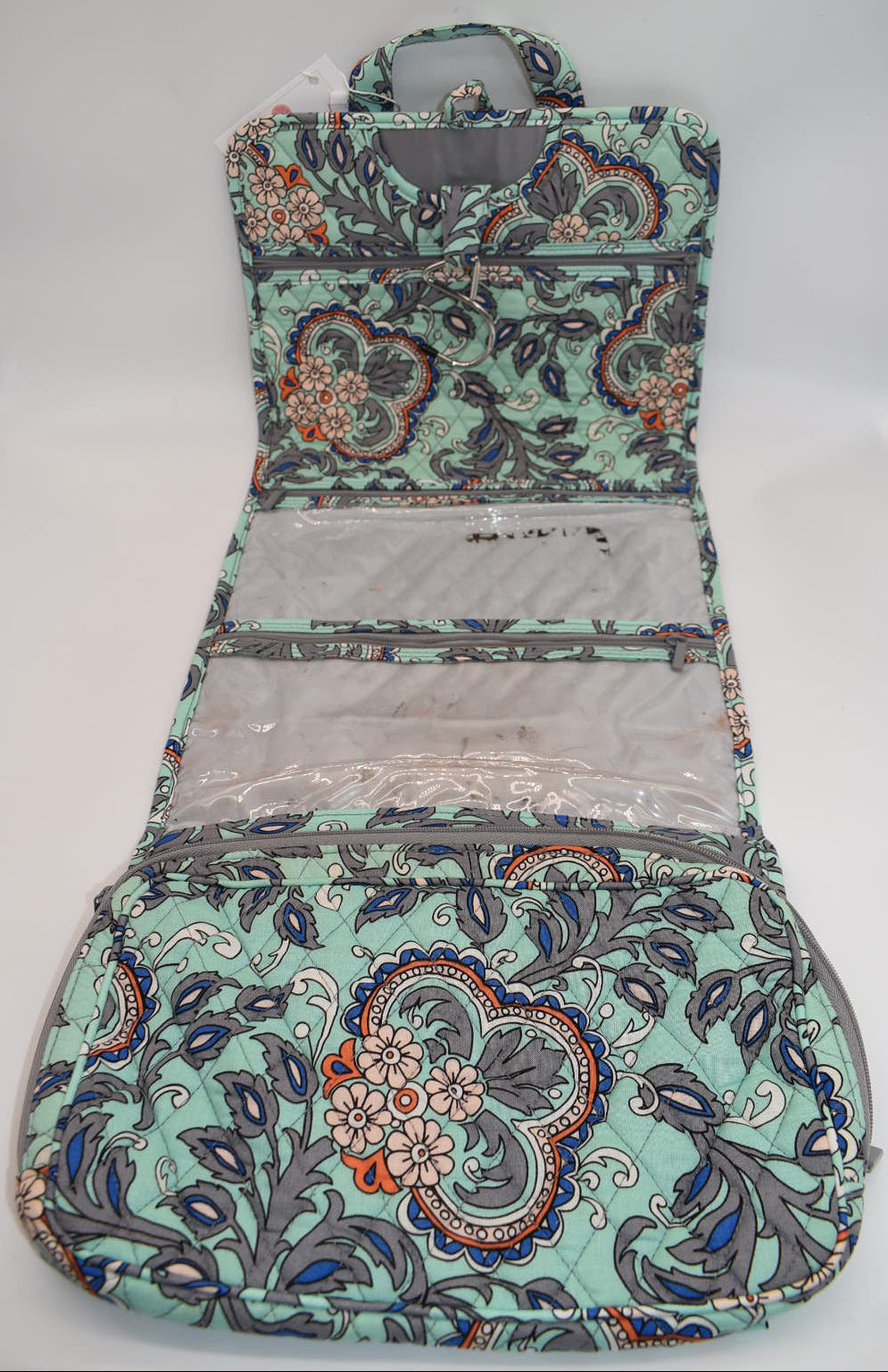 Vera Bradley Hanging Cosmetic & Toiletry Organizer in "Fan Flowers" Pattern