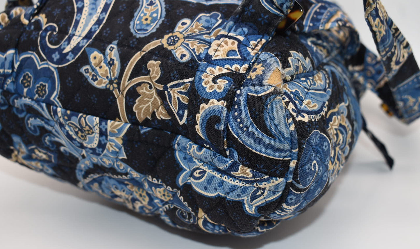 Vera Bradley Small Backpack in "Windsor Navy" Pattern