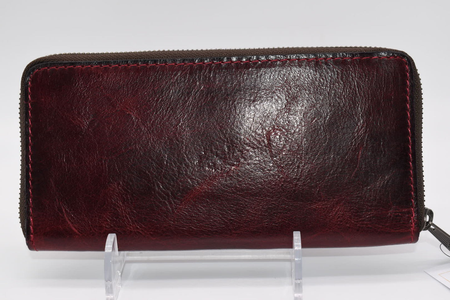 Patricia Nash Lauria Wallet in Distressed Leather Red