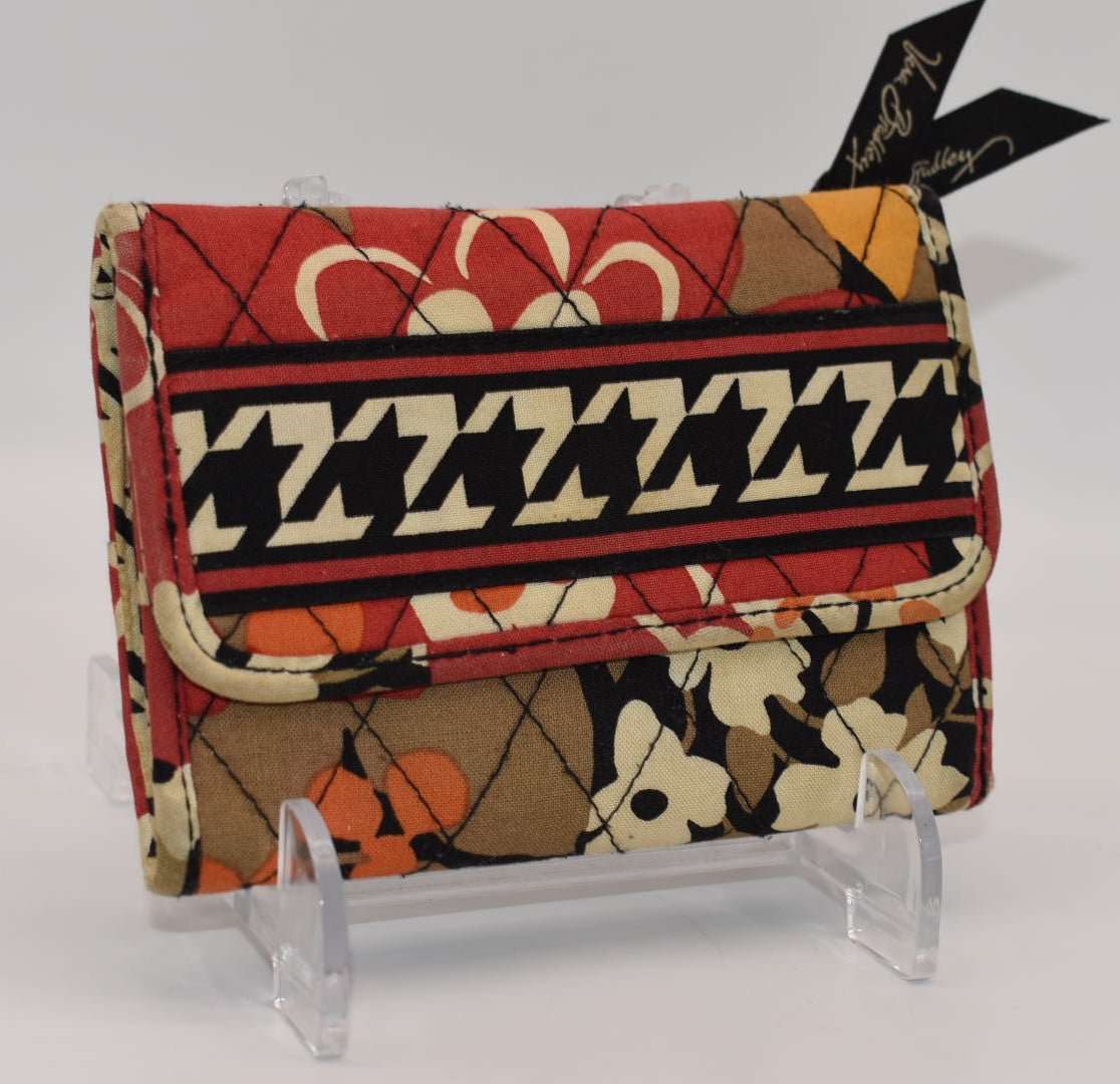 Vera Bradley Trifold Euro Wallet in "Bittersweet" Pattern