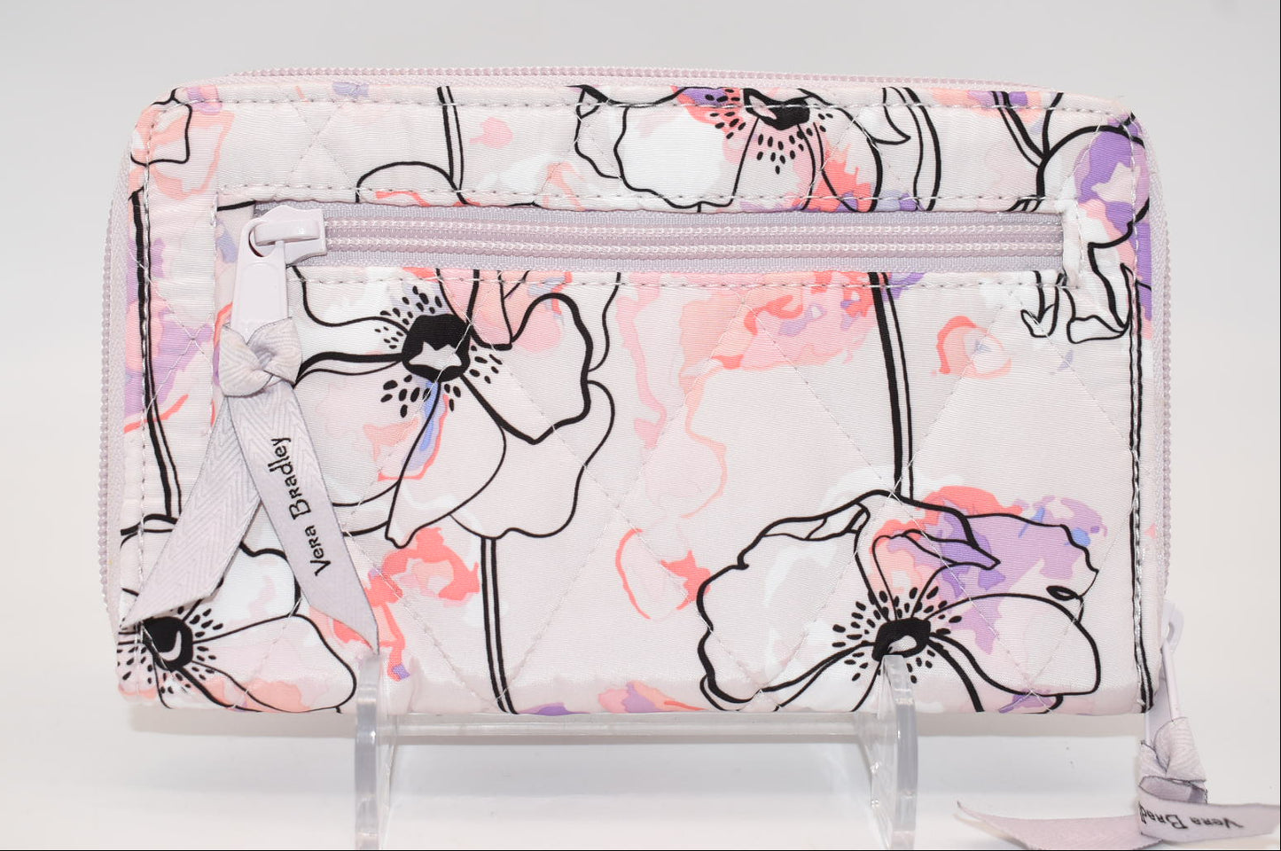 Vera Bradley Ultralight RFID Turnlock Wallet in "Anemone Watercolor" Pattern