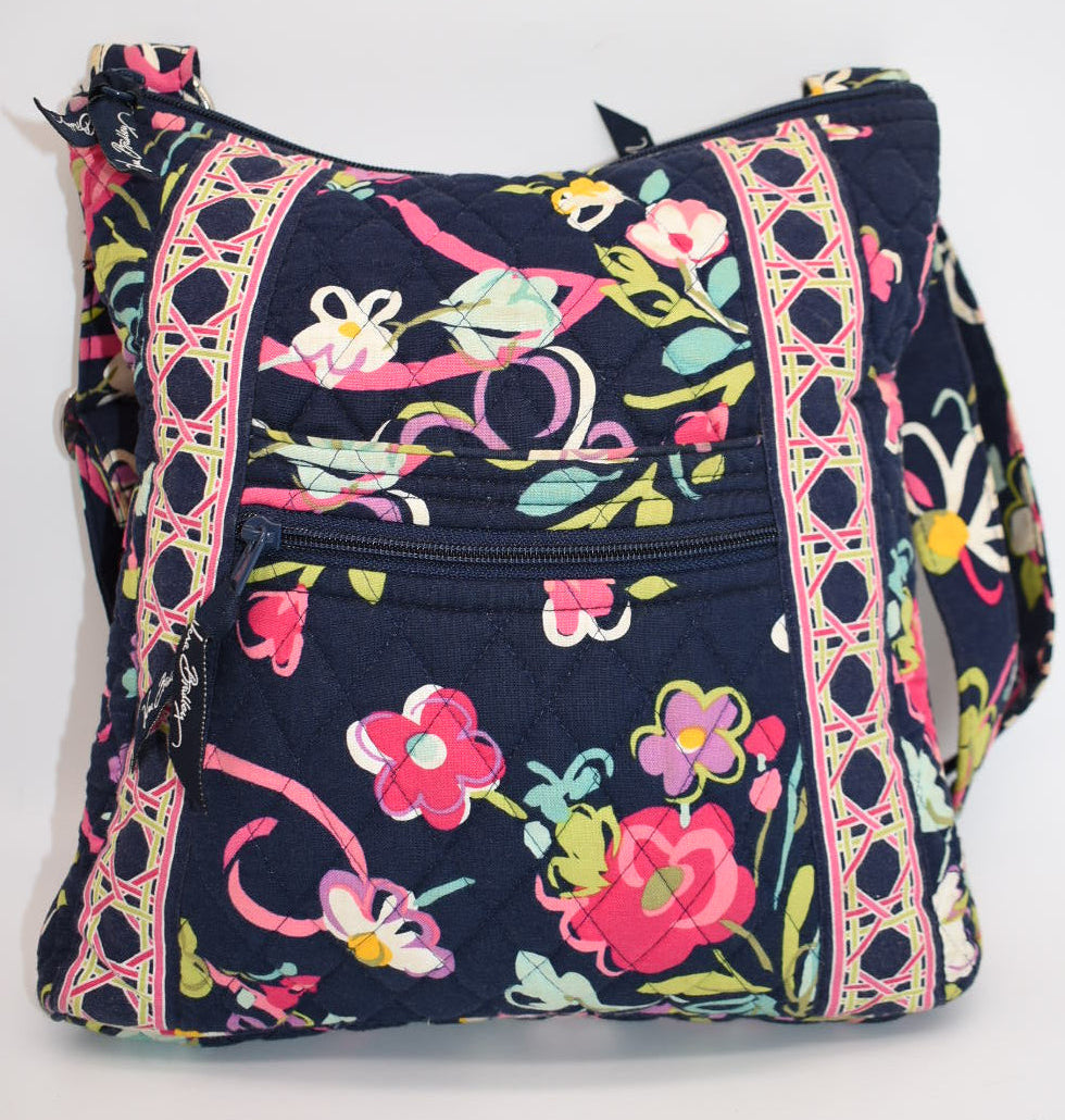 Vera Bradley Hipster Crossbody Bag in "Ribbons" Pattern