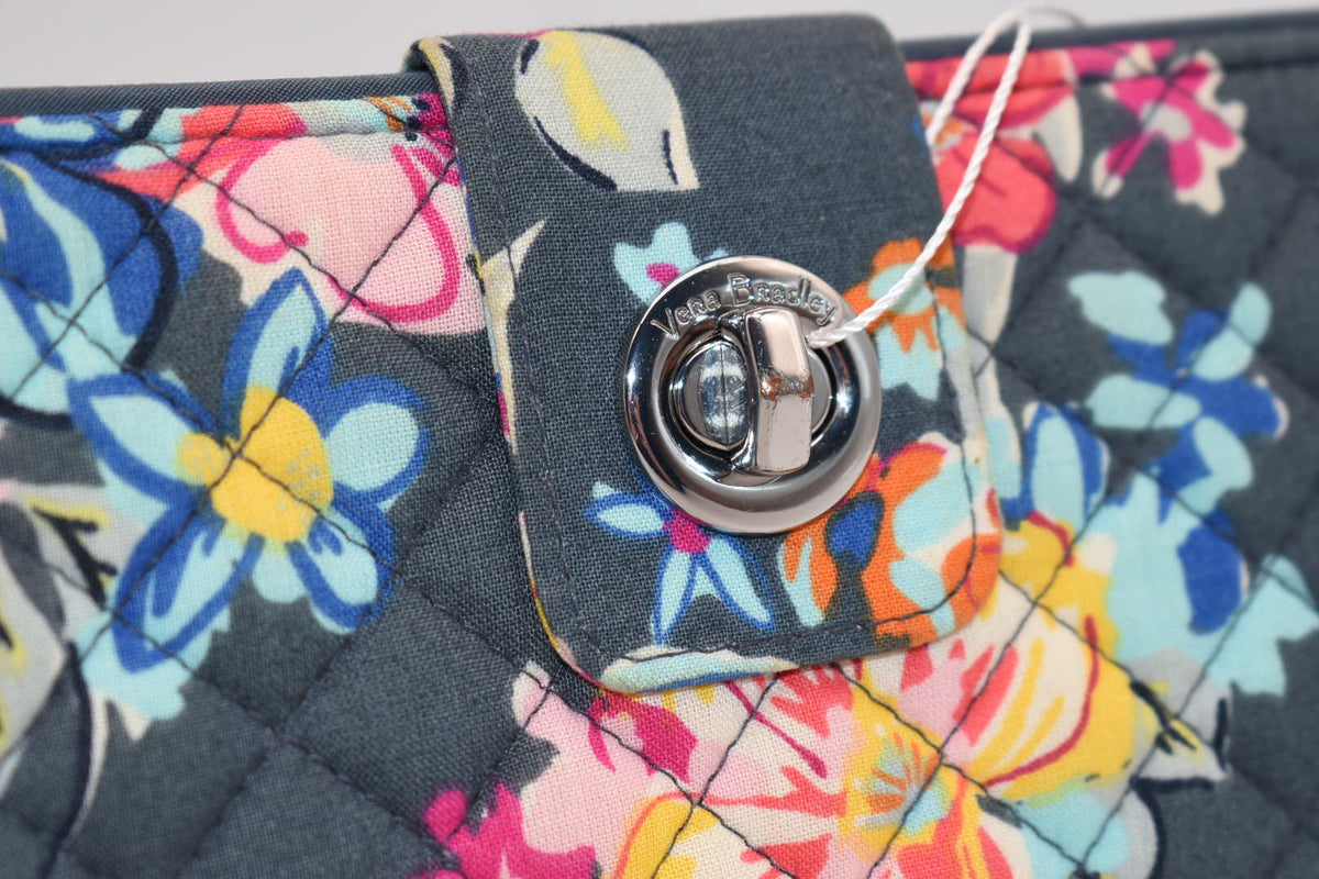 Vera Bradley RFID Turnlock Wallet in "Hope Blooms" Pattern