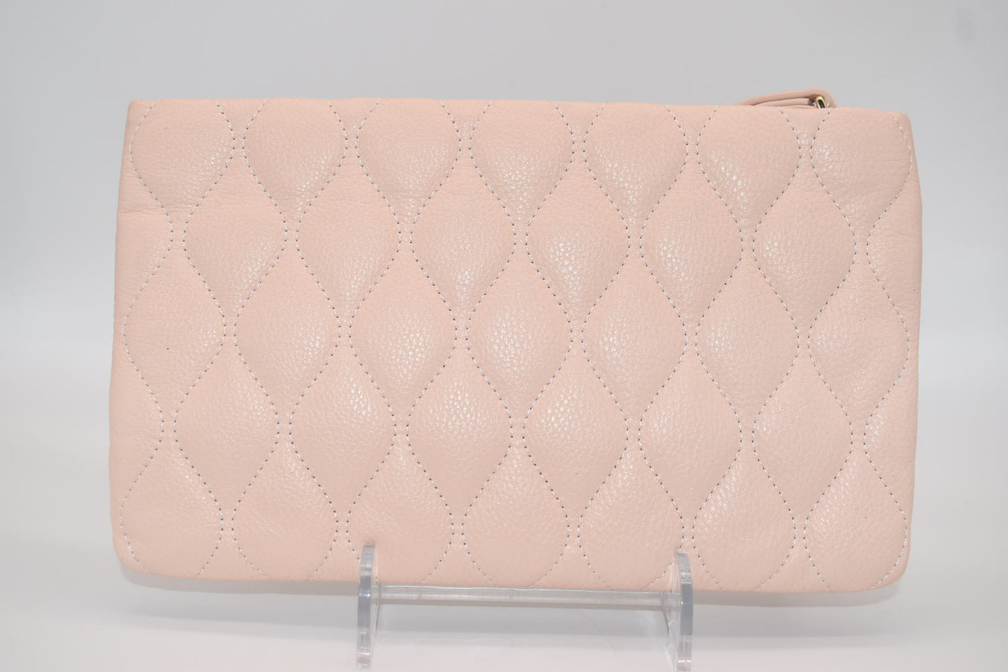Vera Bradley Quilted Leather Mia Wristlet in Blush