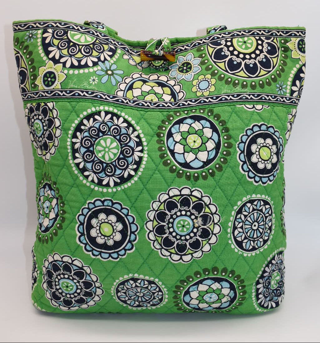 Vera Bradley Everyday Tote Bag in "Cupcakes Green" Pattern