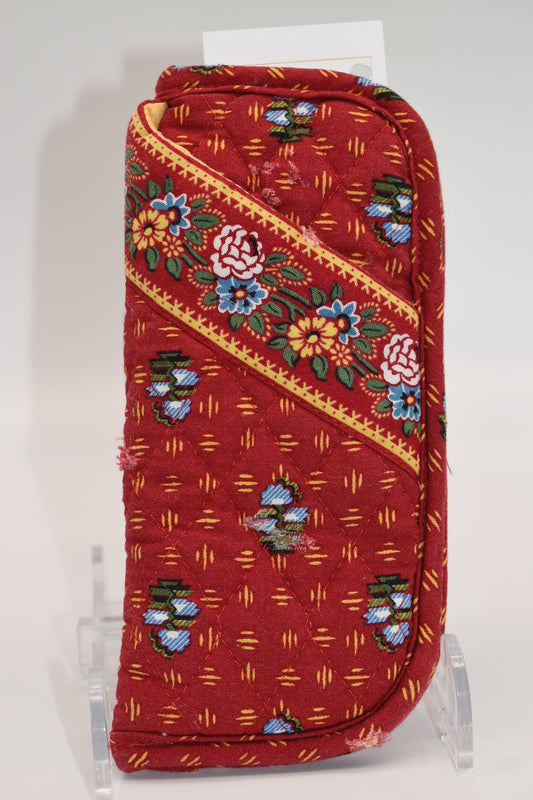 Vera Bradley Double Eyewear Sleeve in "Provincial Red - 2000" Pattern