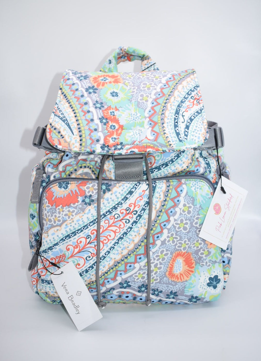 Vera Bradley Utility Backpack in "Citrus Paisley" Pattern