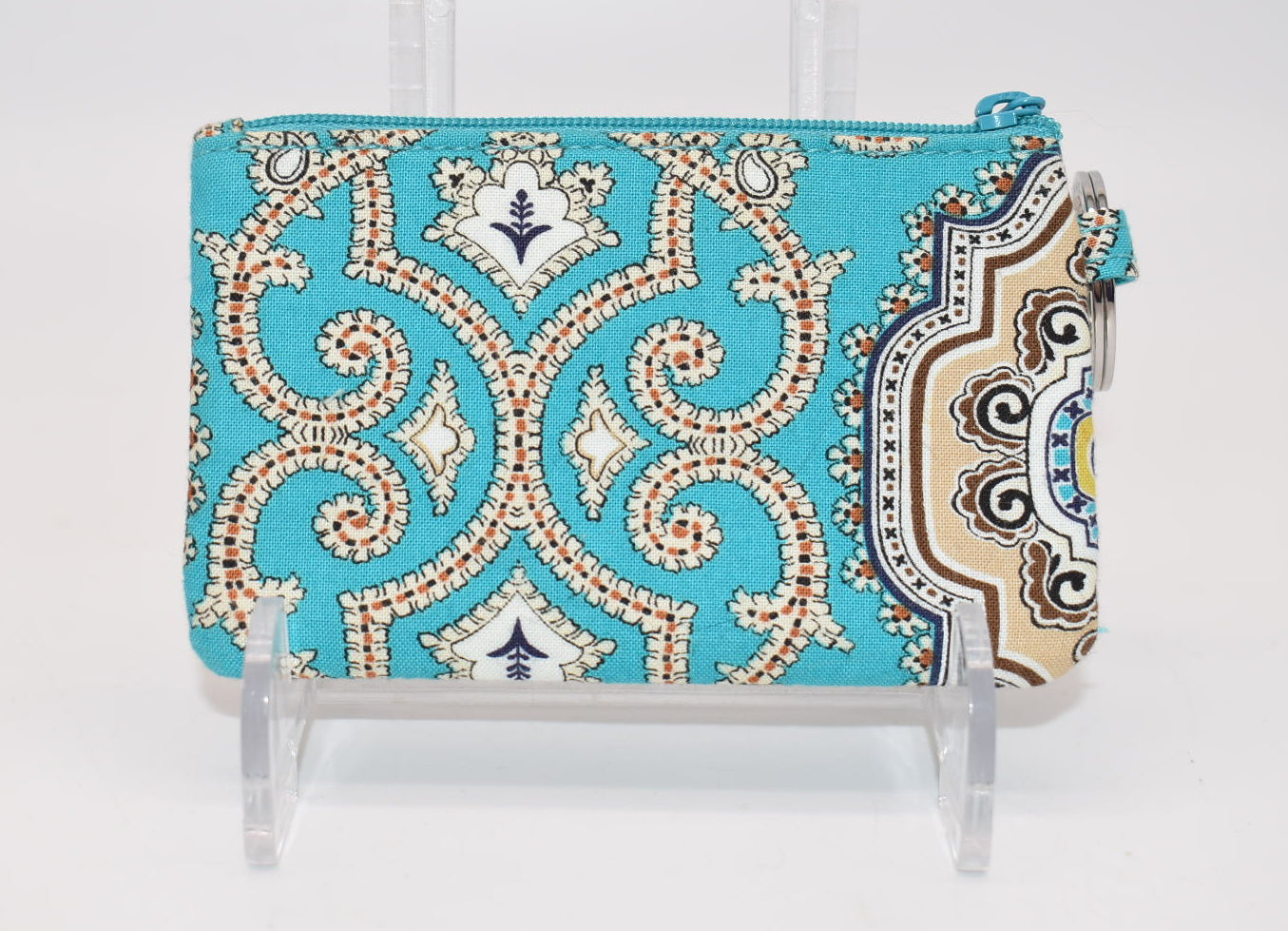 Vera Bradley Zip ID Case in "Totally Turq" Pattern