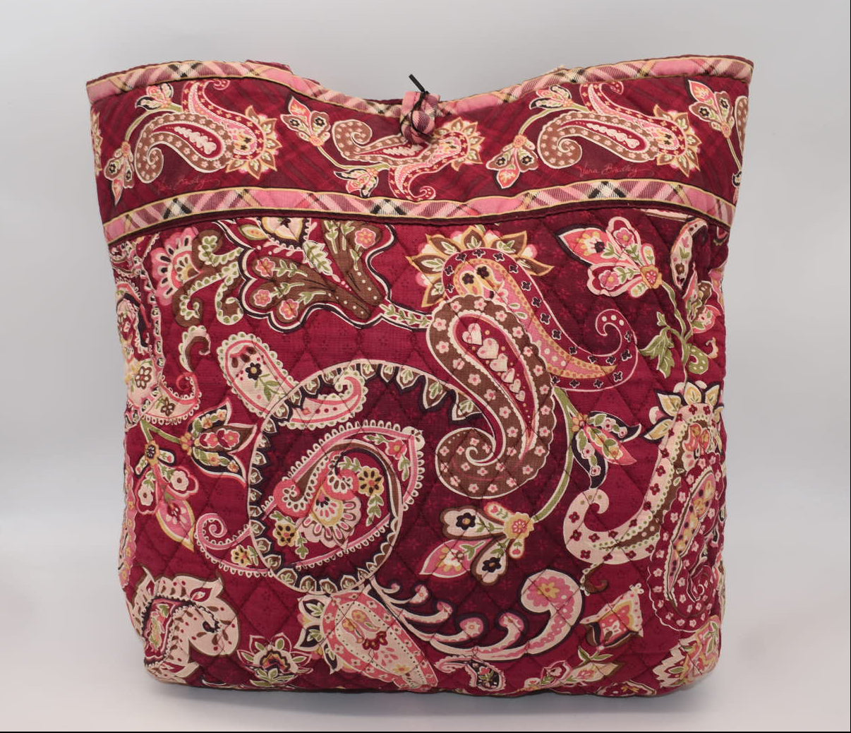 Vera Bradley Quilted Cotton Tote Bag in "Piccadilly Plum" Pattern