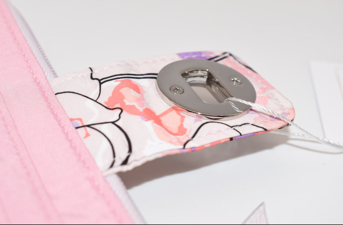 Vera Bradley Ultralight RFID Turnlock Wallet in "Anemone Watercolor" Pattern