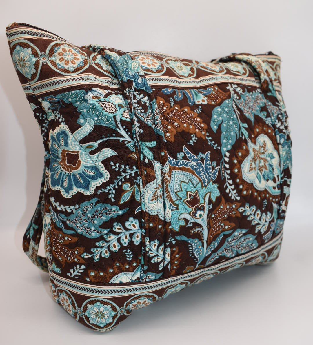 Vera Bradley Villager Tote Bag in "Java Blue" Pattern