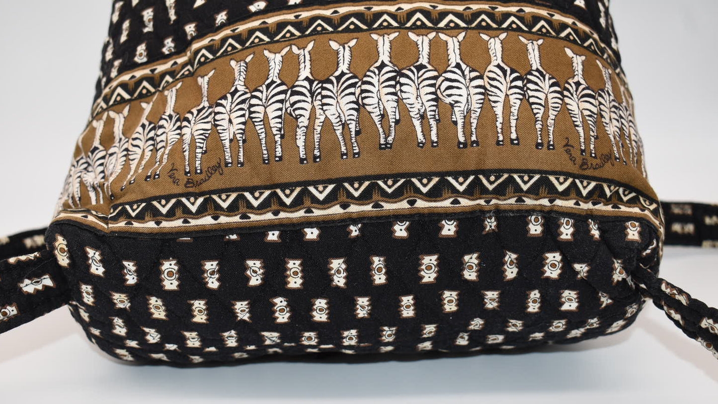 Vera Bradley Mimi Backpack in "Zebras" Pattern