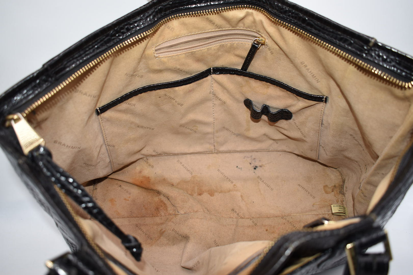 Brahmin Medium Asher Tote Bag in Black Melbourne