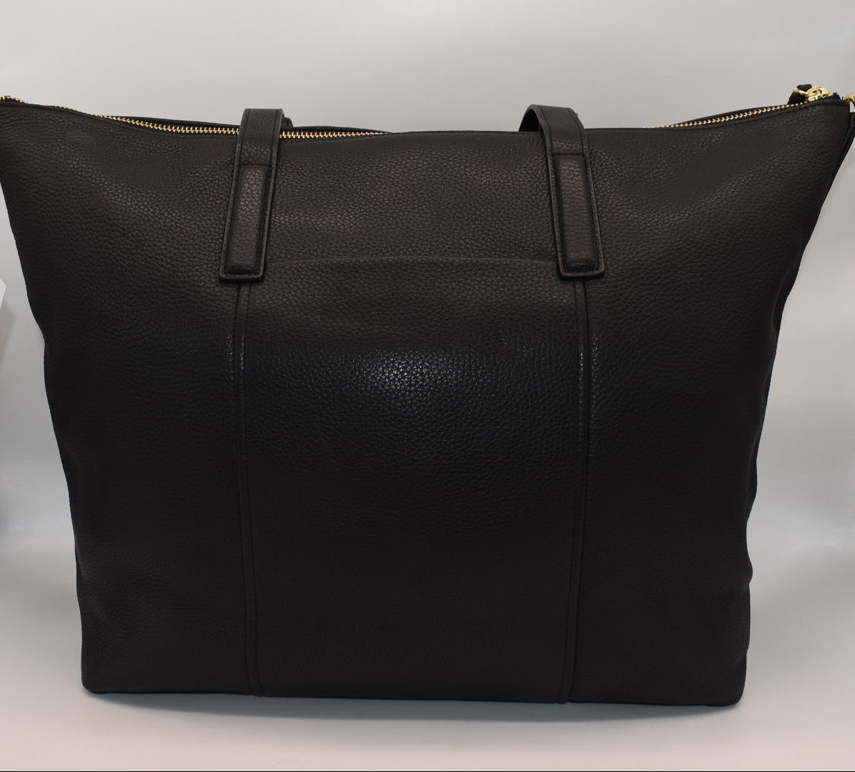 Vera Bradley Large Leather Charlie Tote Bag in Black