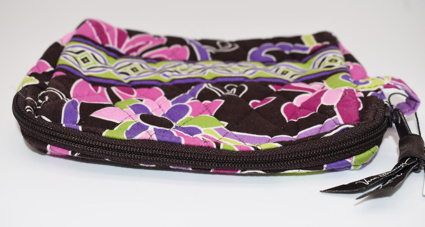 Vera Bradley Medium Cosmetic Bag in "Purple Punch" Pattern