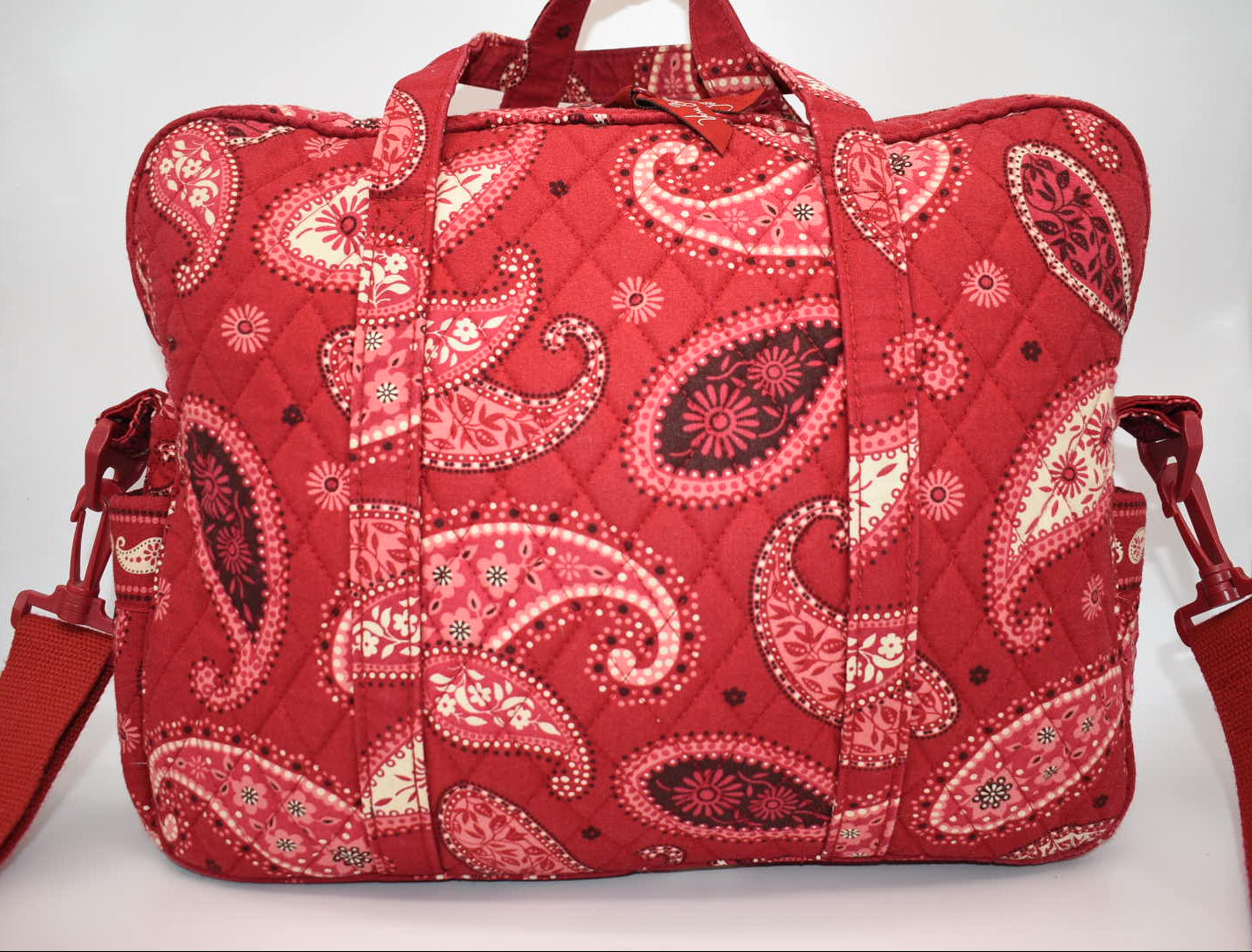 Vera Bradley Laptop/Commuter Bag in "Mesa Red" Pattern