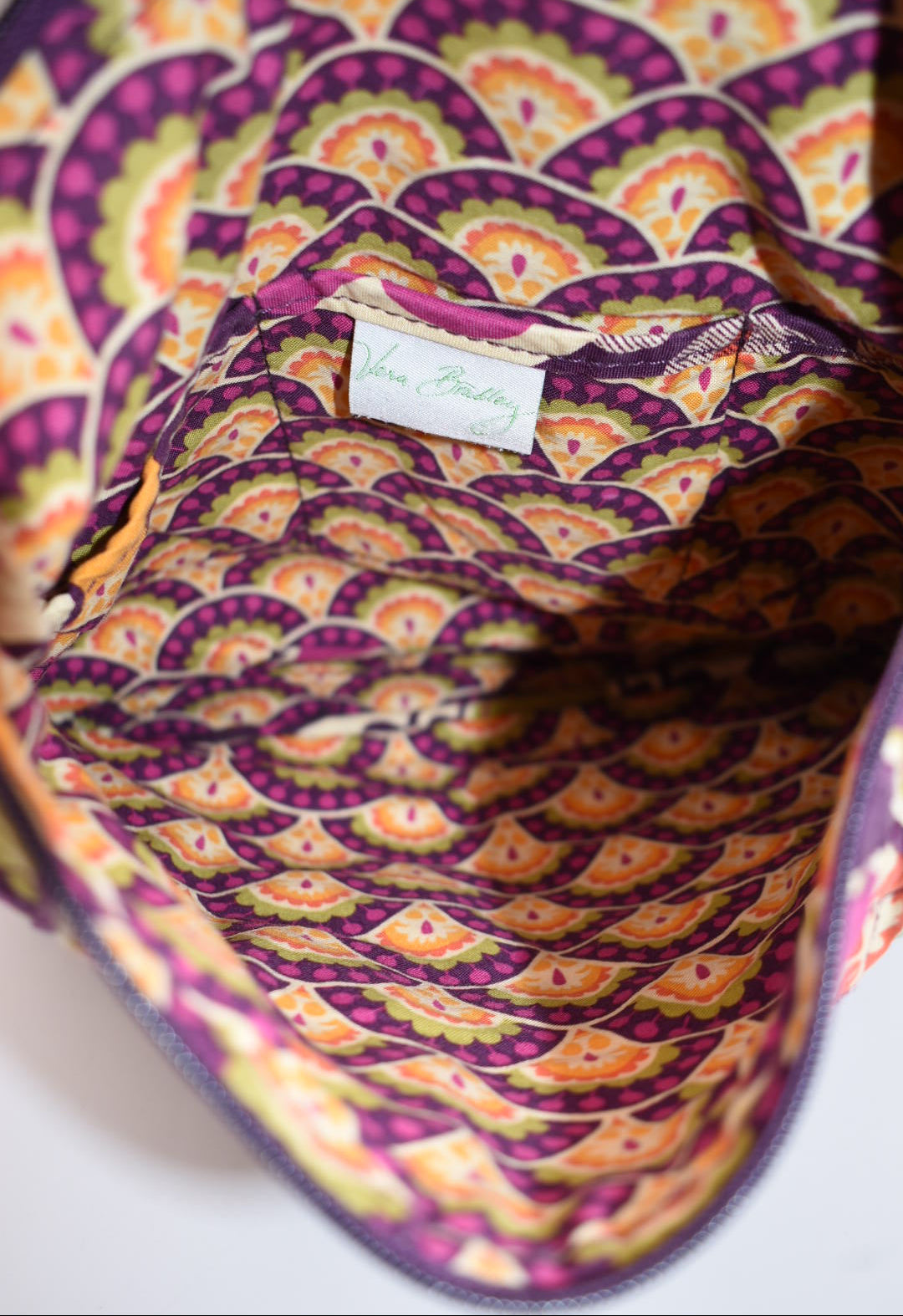 Vera Bradley Hipster Crossbody Bag in "Plum Crazy" Pattern