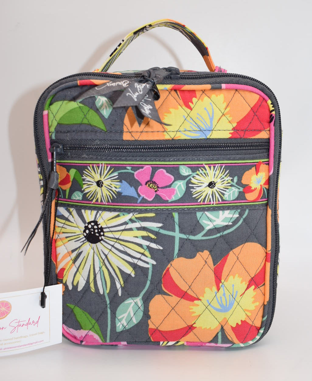 Vera Bradley Insulated Lunch Bag in "Jazzy Blooms" Pattern