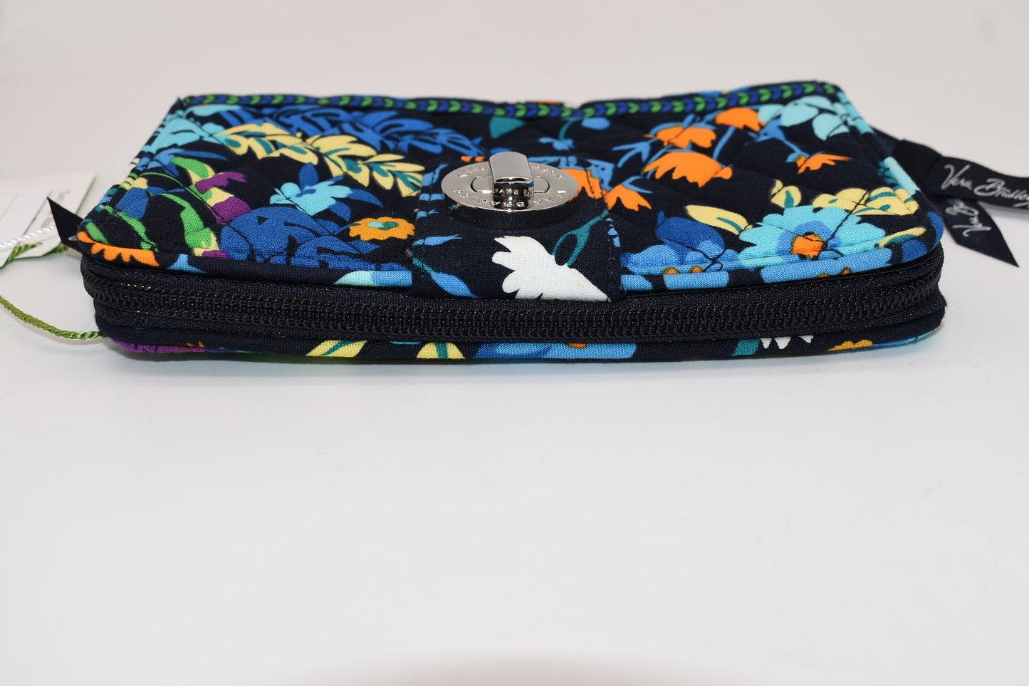 Vera Bradley Turnlock Wallet in "Midnight Blues" Pattern