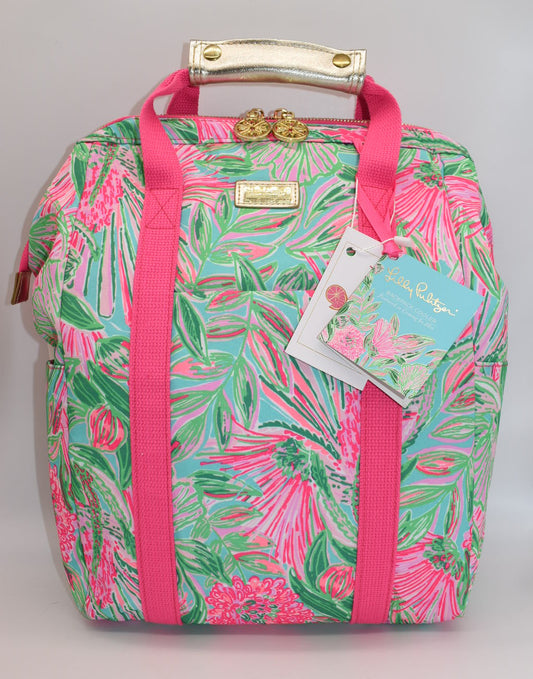 Lilly Pulitzer Backpack Cooler in "Coming in Hot" Pattern