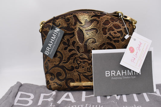 Brahmin Mini Duxbury Bag in Bronze Gatsby