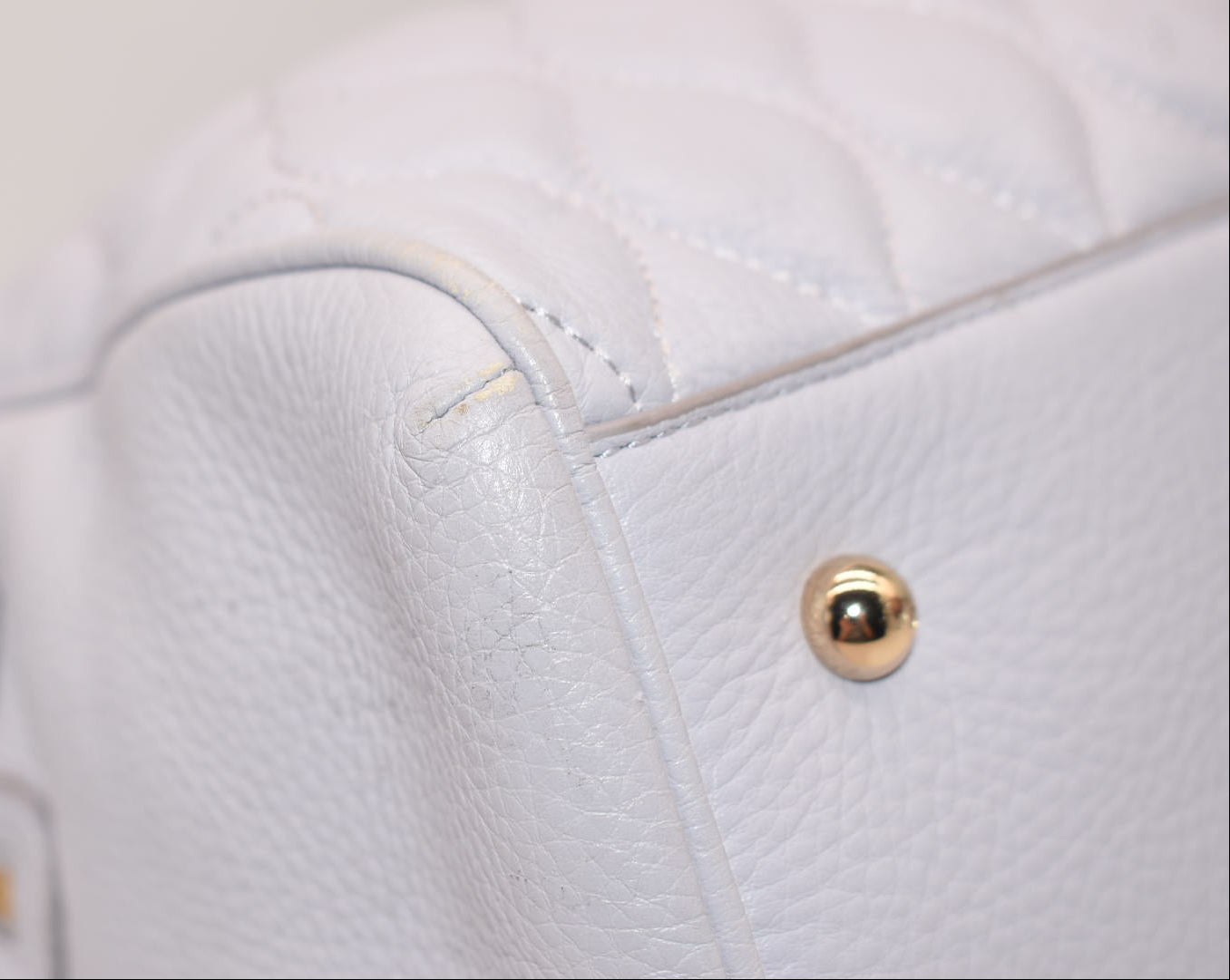 Vera Bradley Quilted Leather Marlo Satchel Bag in Ice Blue