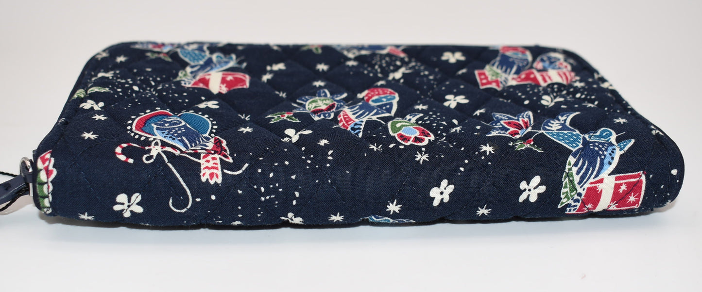 Vera Bradley RFID Georgia Wallet in "Holiday Owls" Pattern