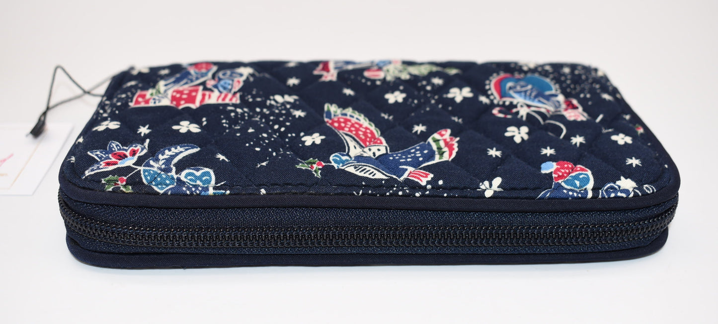 Vera Bradley RFID Georgia Wallet in "Holiday Owls" Pattern